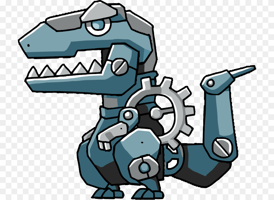 Scribblenauts Unlimited T Rex, Bulldozer, Machine, Animal, Dinosaur Png Image