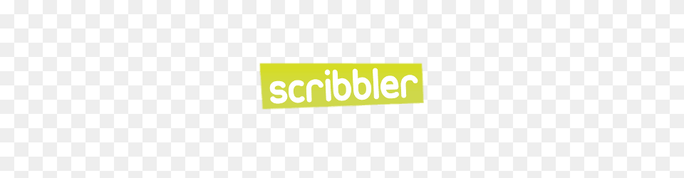 Scribbler Logo, Green, Sticker, Text Png