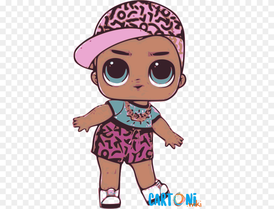 Scribbles Lol Surprise Serie 4 Under Wraps Scribbles Lol Doll Boy, Clothing, Hat, Baby, Person Png Image