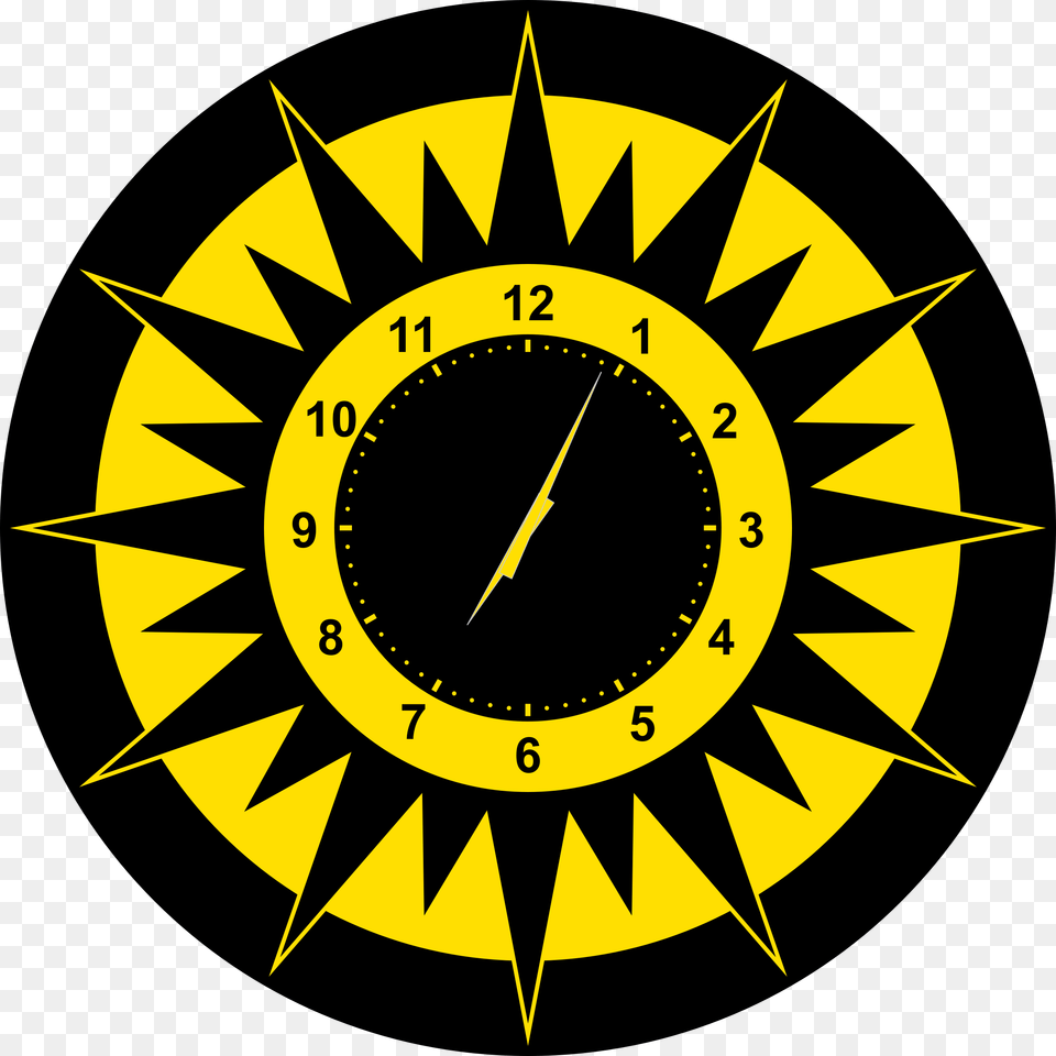 Scripted Abstract Sun Clock Royalty Library Many Colors In Indian Flag, Analog Clock Free Png Download