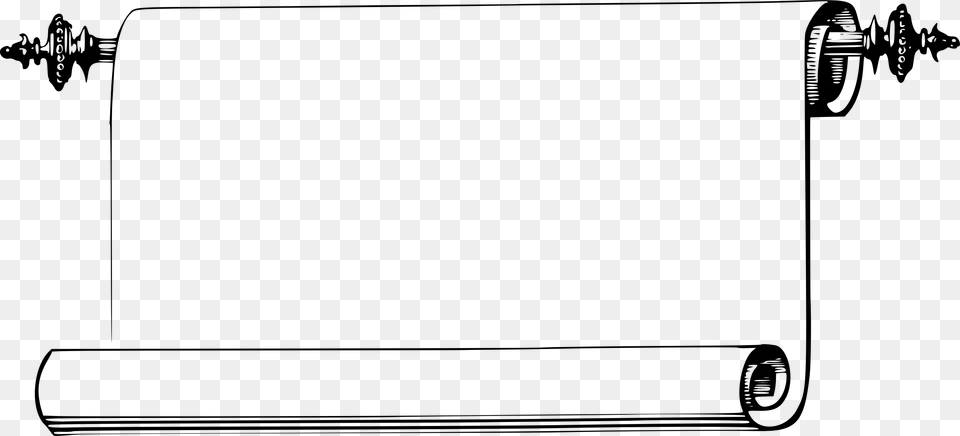 Scroll 3 Clip Arts Scroll Black And White, Gray Free Transparent Png
