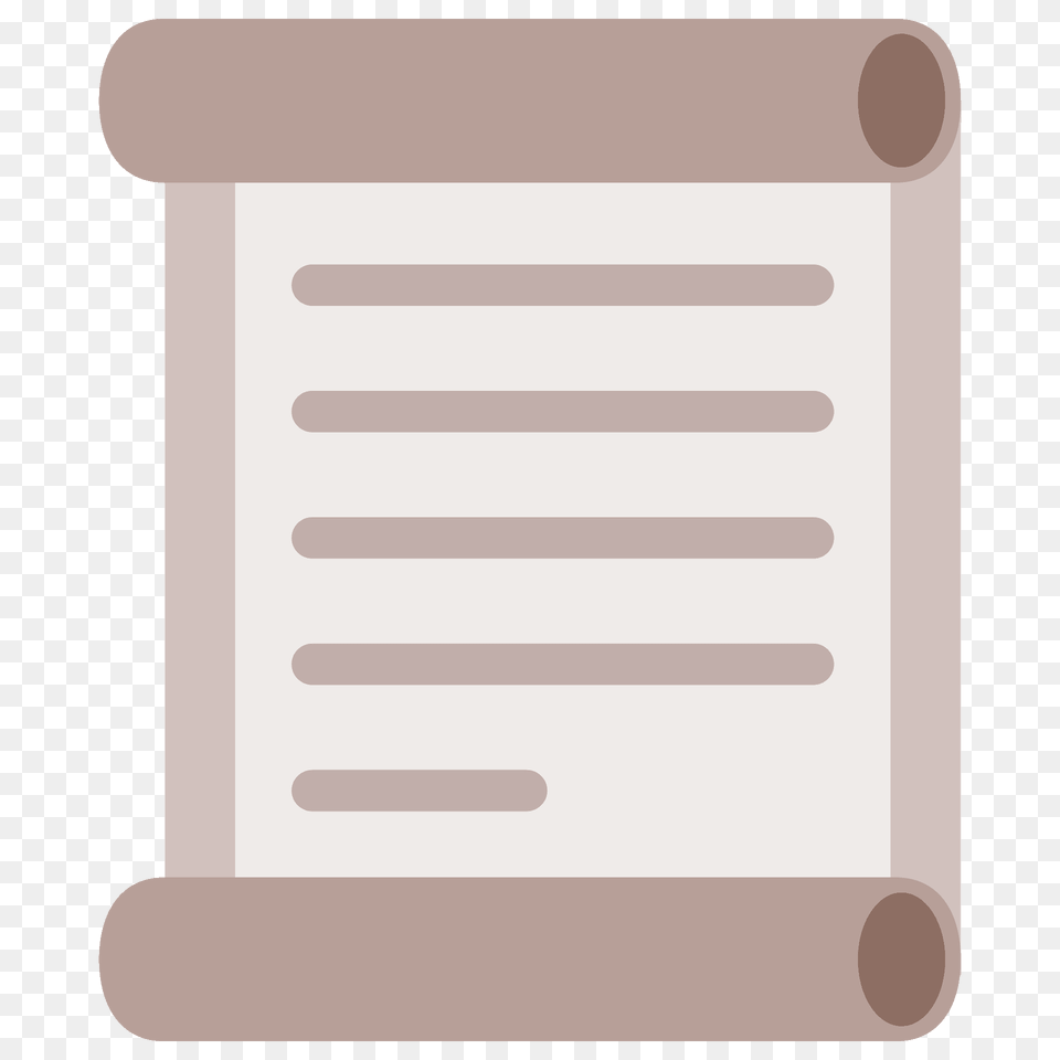 Scroll Emoji Clipart, Text, Document, Mailbox Png