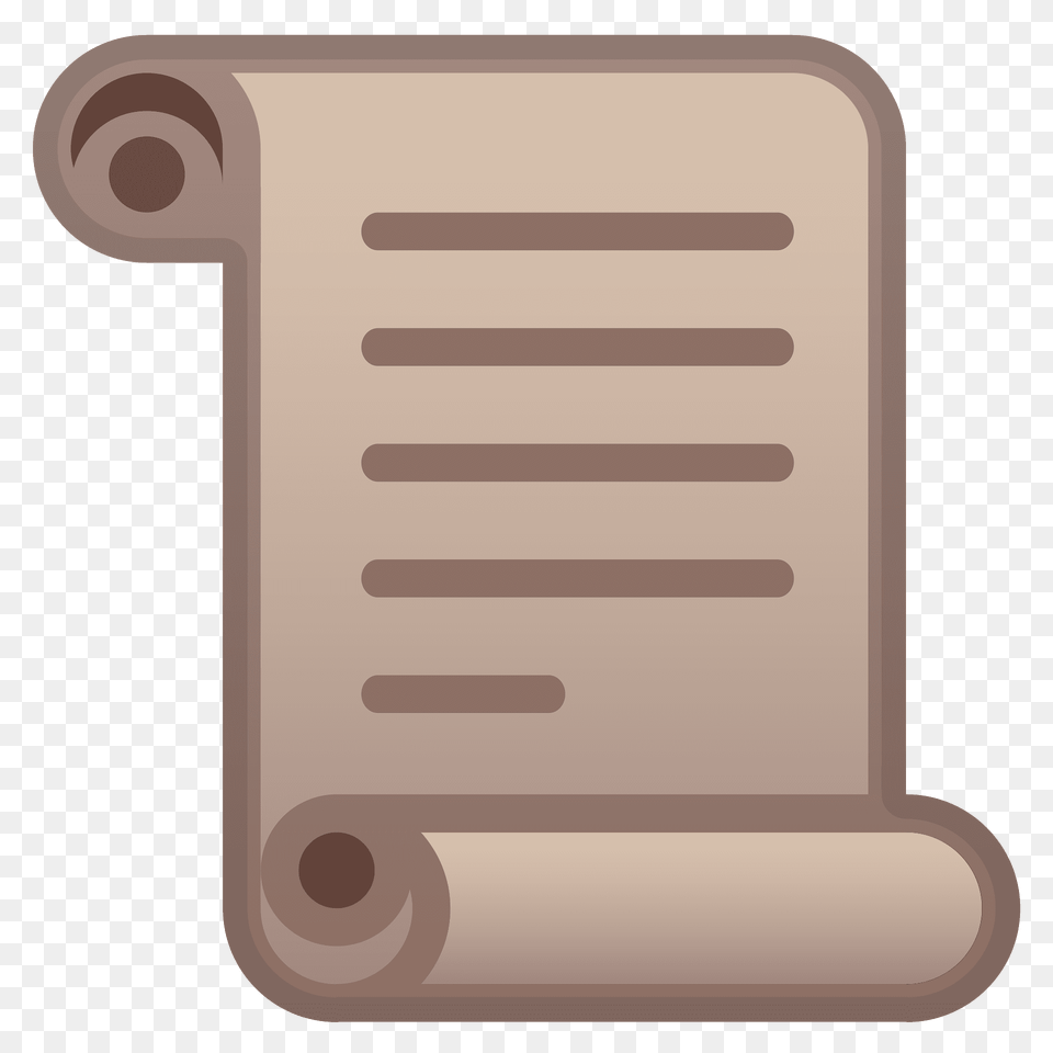 Scroll Emoji Clipart, Text, Mailbox, Document Free Png Download