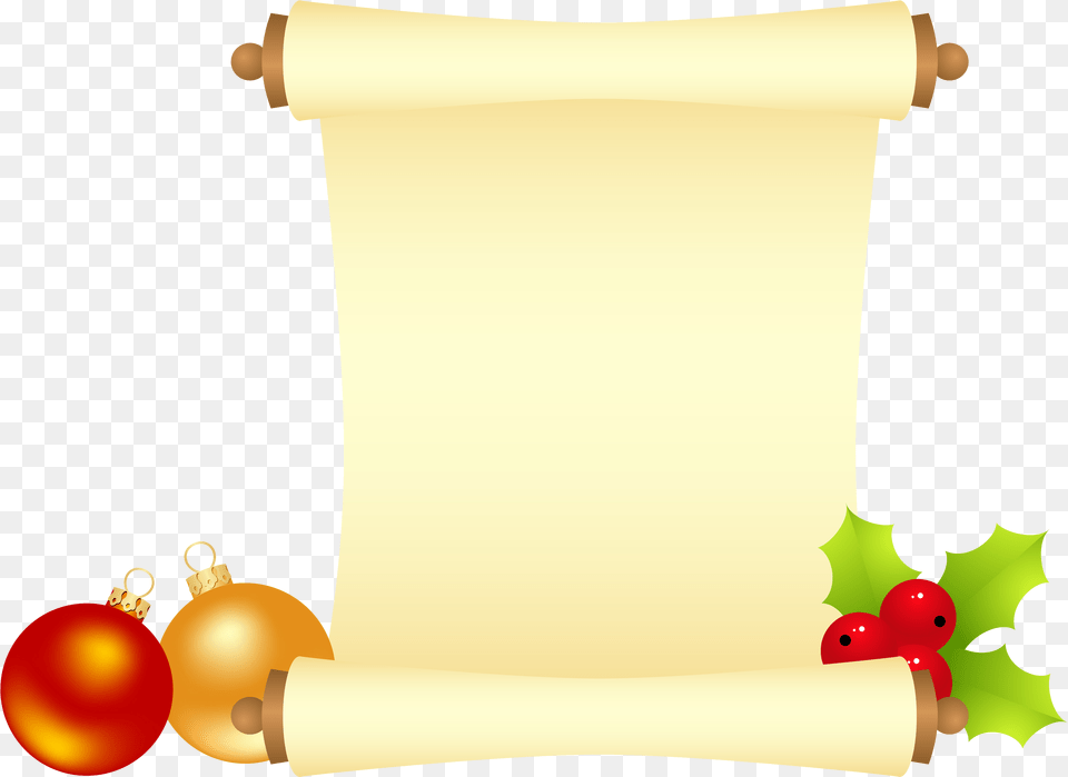 Scroll Image Christmas Scroll Clipart Christmas Christmas, Text, Document, Dynamite, Weapon Free Transparent Png