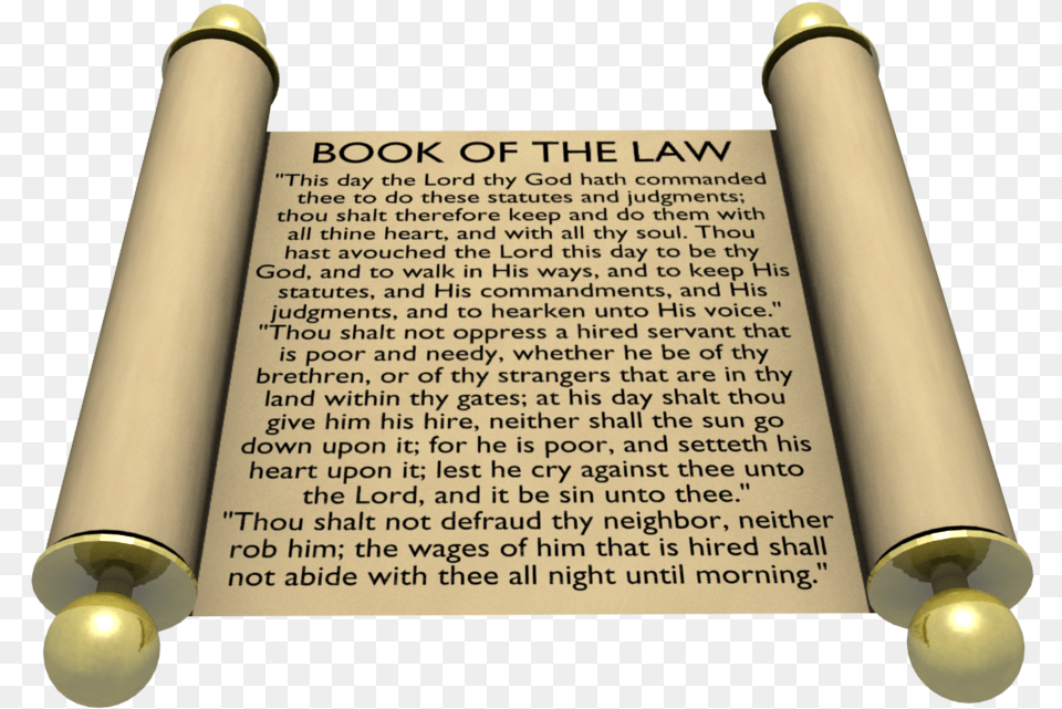 Scroll Of God39s Law, Text, Document Free Png