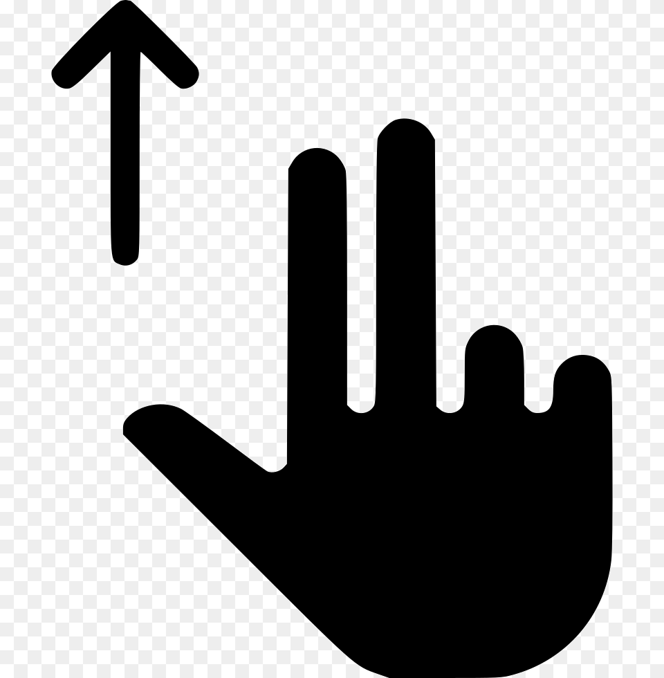 Scroll Up Finger Scroll Sign, Cutlery, Fork, Silhouette, Smoke Pipe Png