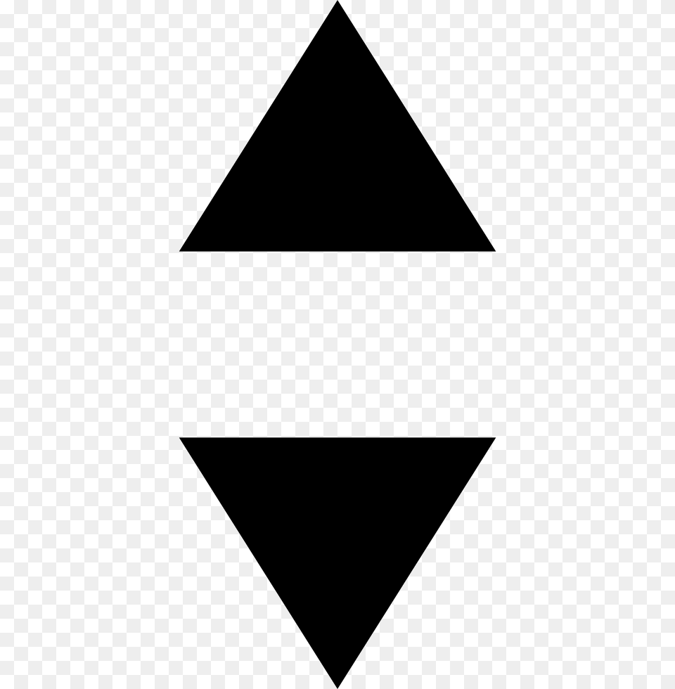 Scroll Vertical Arrows, Triangle Png Image