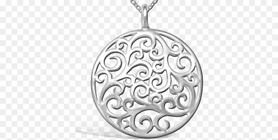 Scrollwork Pendant Locket, Accessories Png Image