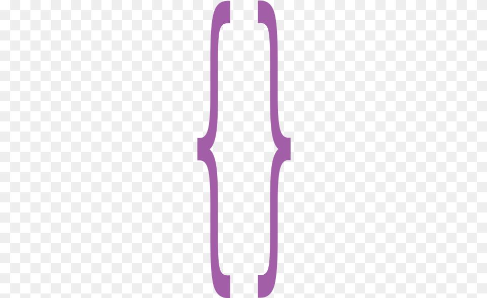 Scrolly Frame New Purple Clip Art At Clker Brackets Purple, Light, Adult, Female, Person Png