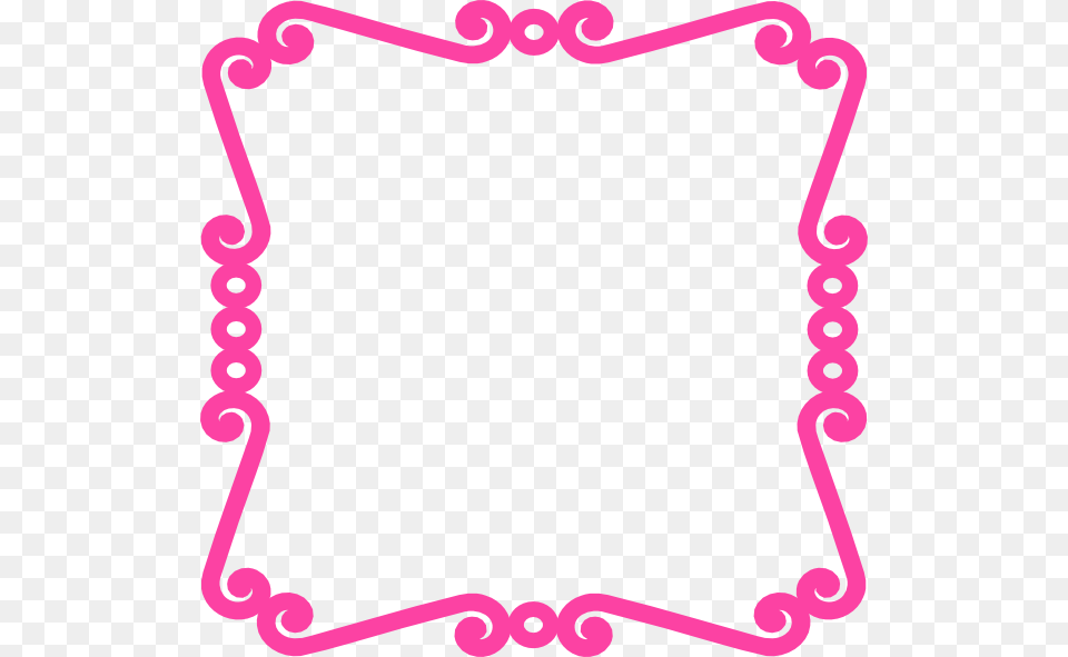 Scrolly Frame Pink Clip Art, Smoke Pipe Free Transparent Png