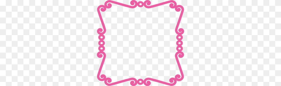 Scrolly Frame Pink Clip Art Png Image