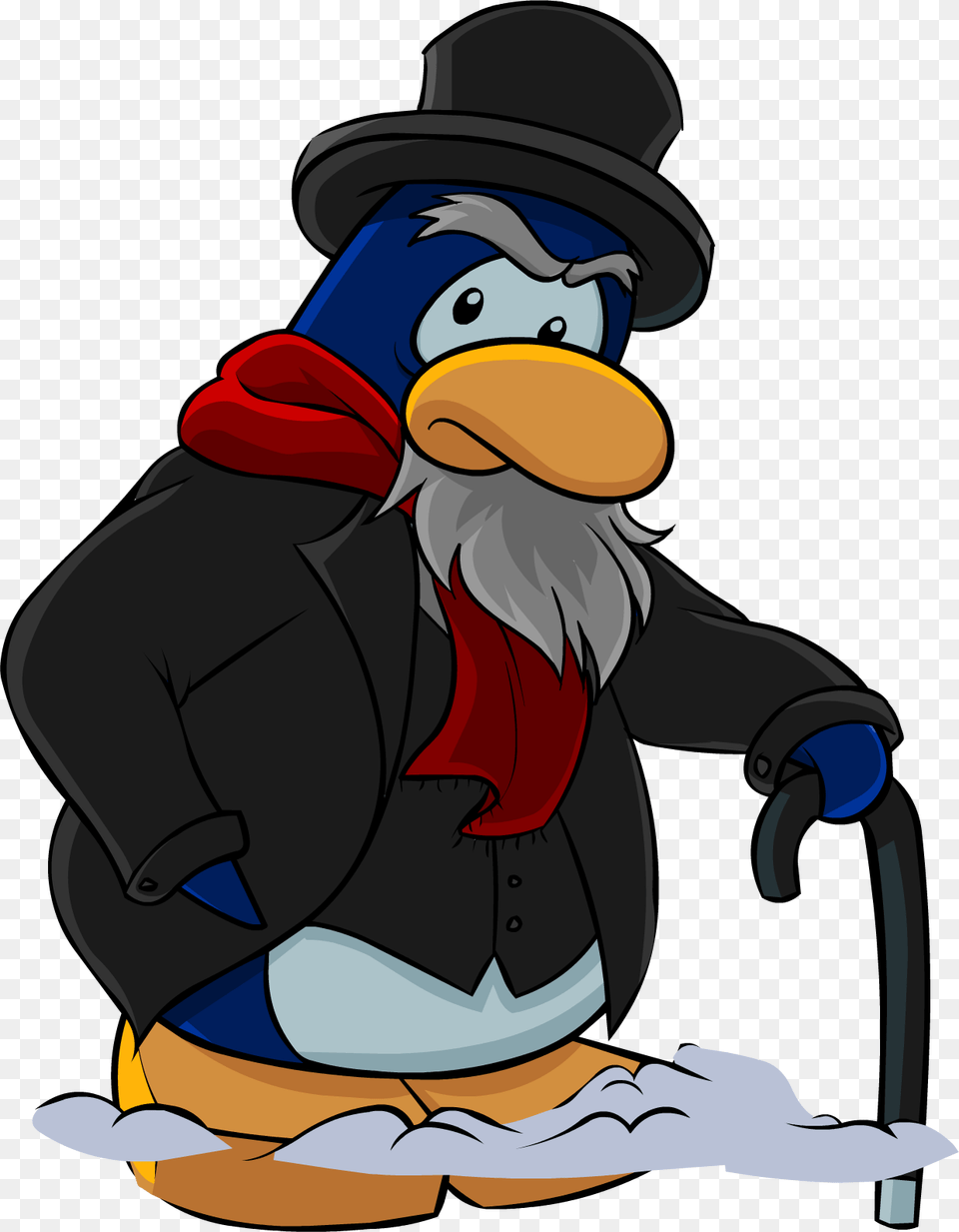 Scrooge Christmas Club Penguin Christmas, Baby, Person, Cartoon Free Transparent Png