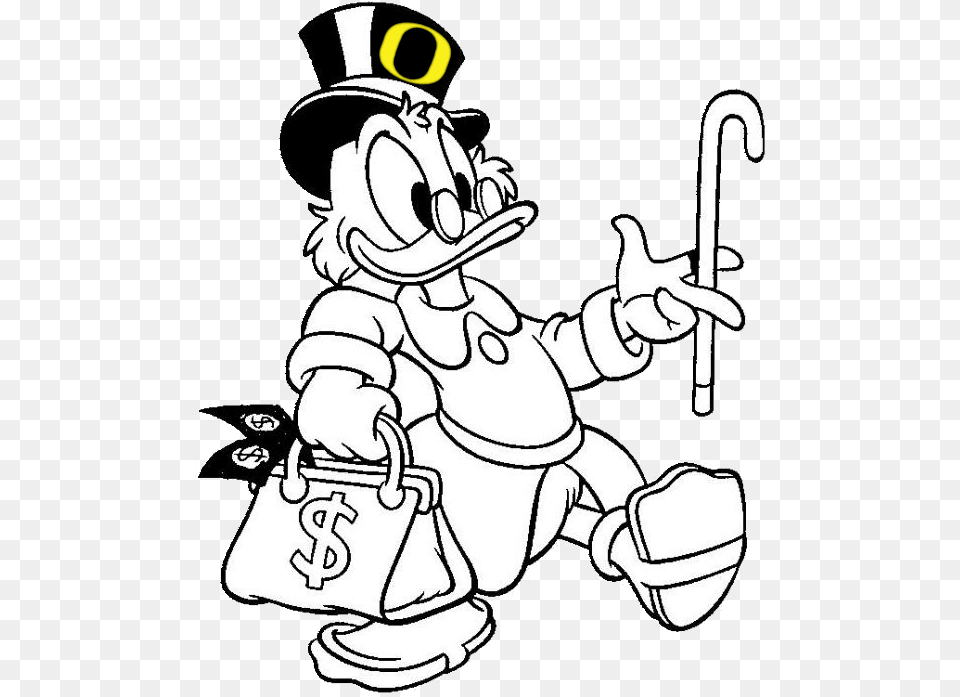 Scrooge Mcduck Coloring Page, Baby, Person Png Image