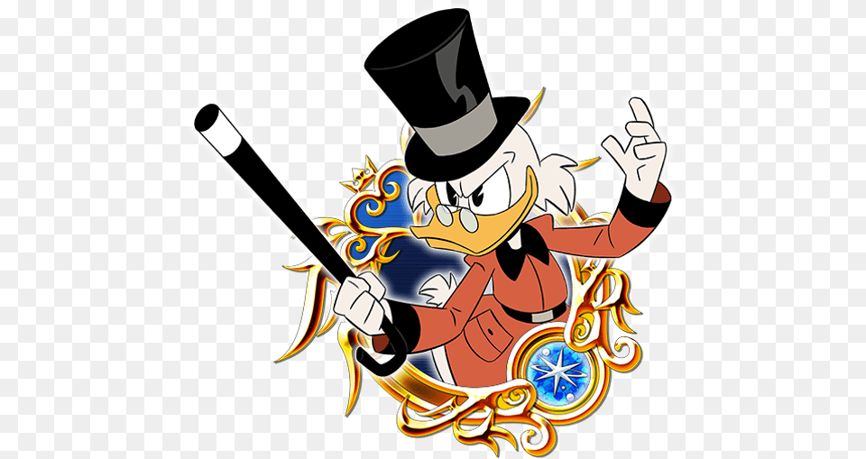 Scrooge Mcduck Kingdom Hearts Key Art, Adult, Male, Man, Person Png Image