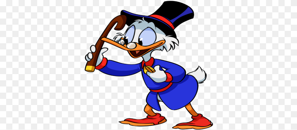 Scrooge Mcduck Roblox, Cleaning, Person, Baby, Cartoon Free Png Download