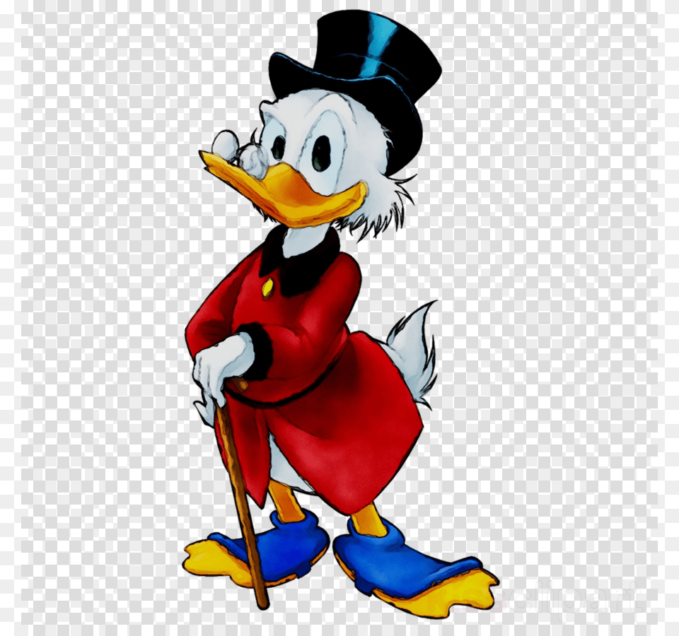 Scrooge Mcduck Work Smarter Not Harder Clipart Allusion, Cartoon, Animal, Bird, Penguin Png Image
