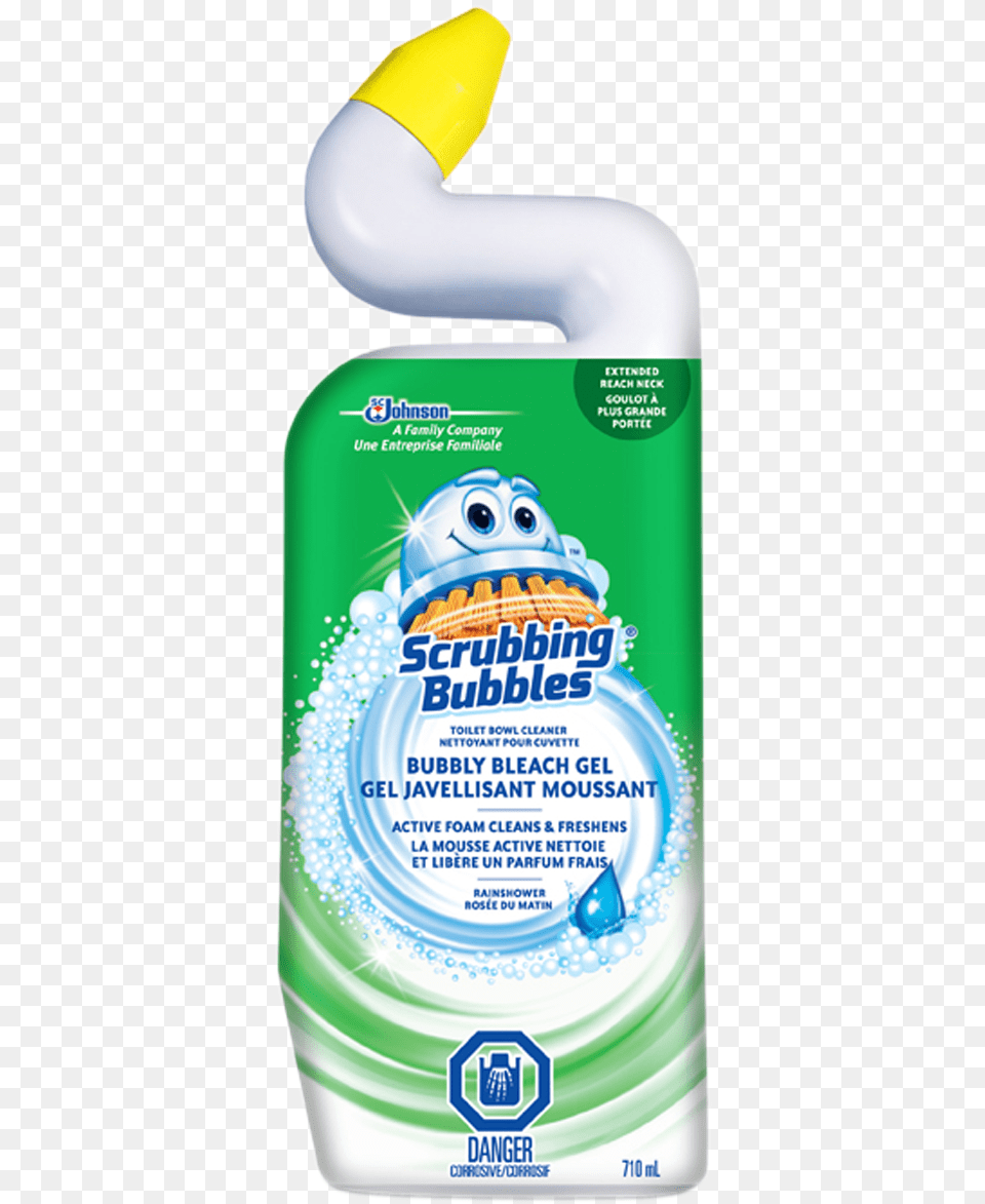 Scrubbing Bubbles Bubbly Bleach Gel Rainshower Scrubbing Bubbles, Advertisement, Cleaning, Person Free Png