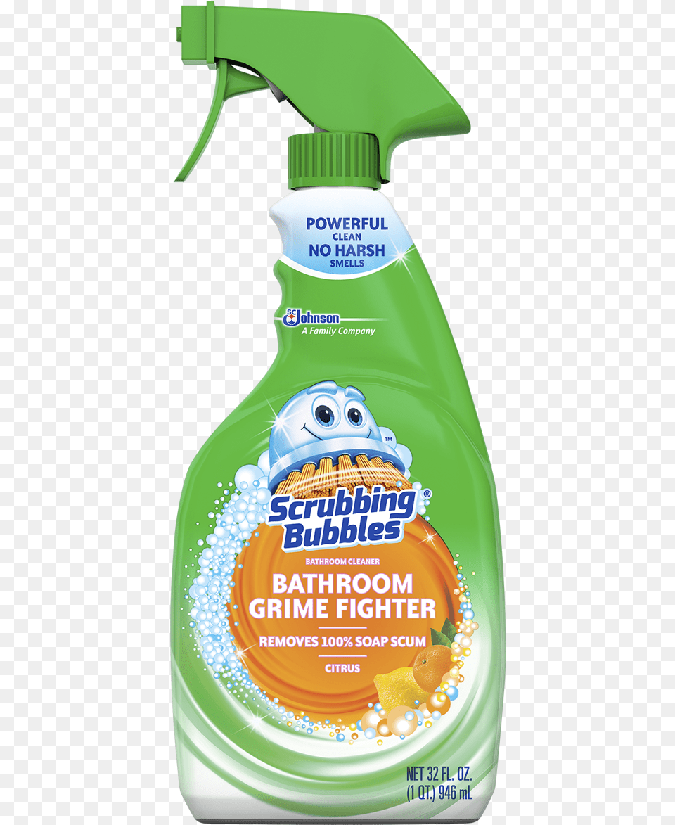 Scrubbing Bubbles Grime Fighter Trigger Scrubbing Bubbles Toilet Cleaning System Fresh Brush, Person, Food, Ketchup, Bottle Free Transparent Png