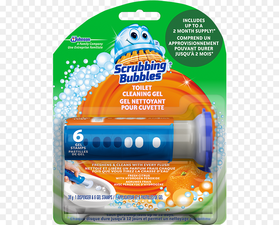 Scrubbing Bubbles Toilet Gel Citrus Scrubbing Bubbles Fresh Gel, Advertisement, Poster Free Transparent Png
