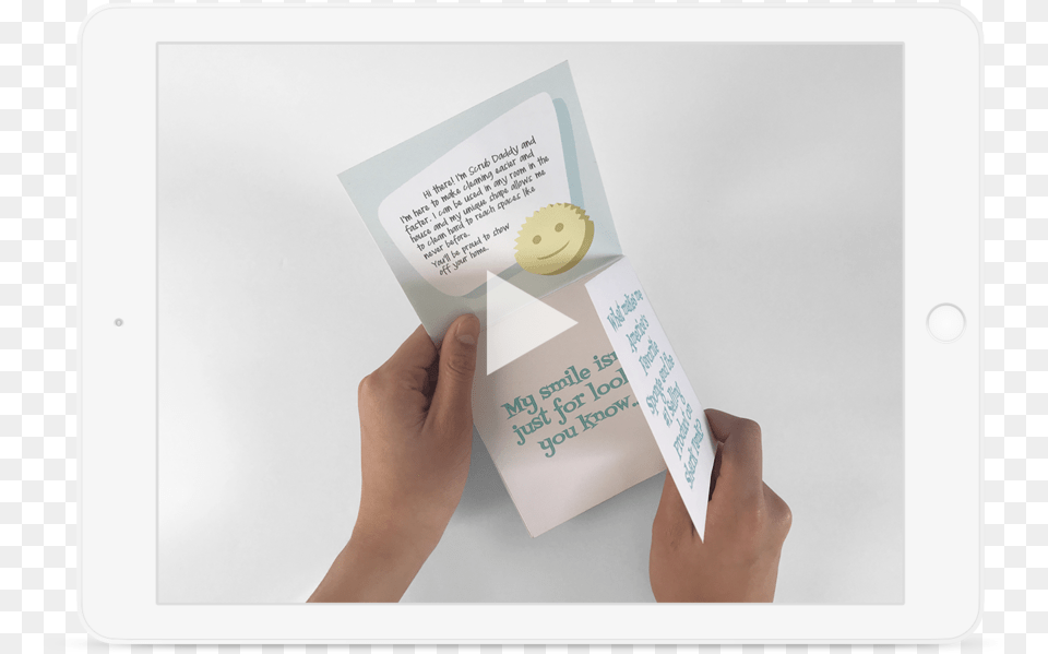 Scrubdaddy Ipad Mockup Envelope, Body Part, Finger, Hand, Person Png