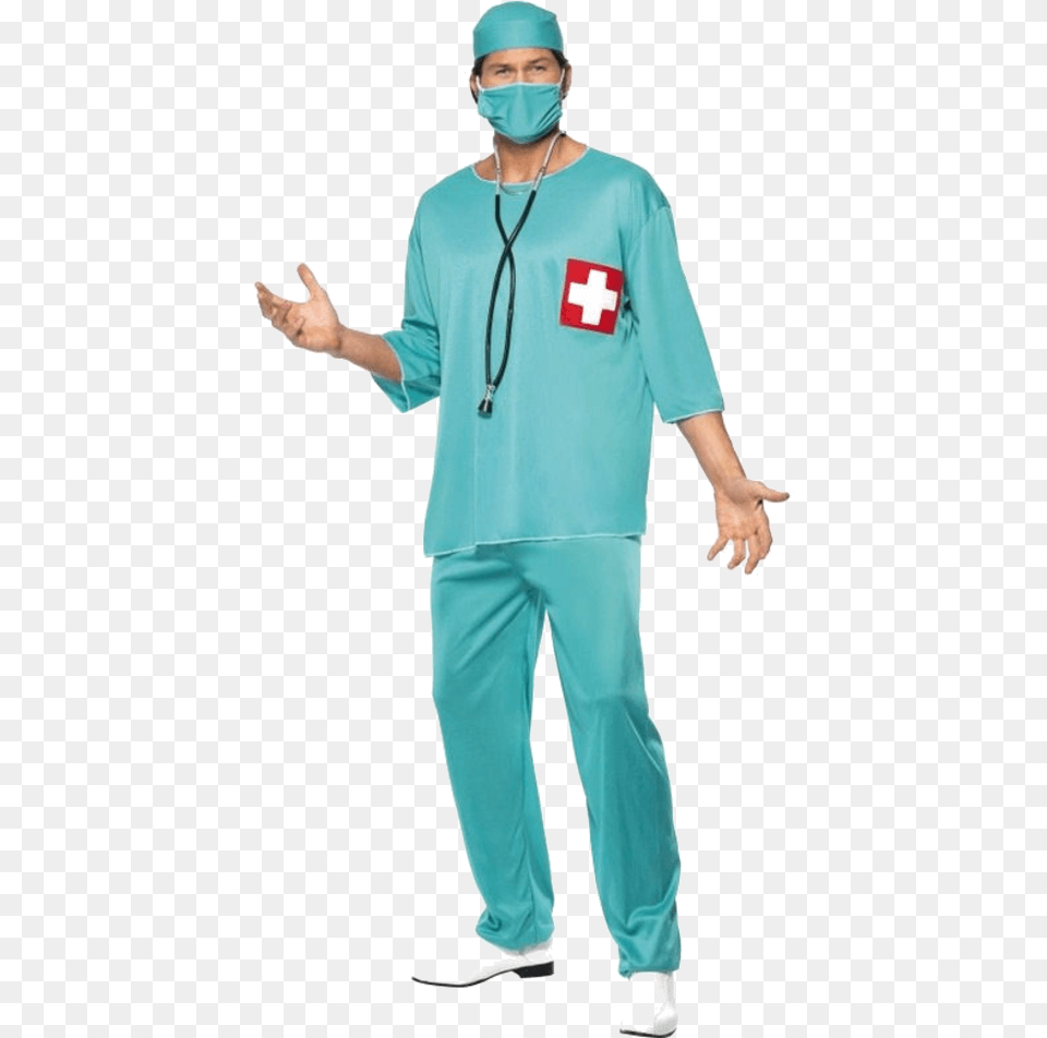 Scrubs Costume Surgeon Costume, Adult, Male, Man, Person Png Image