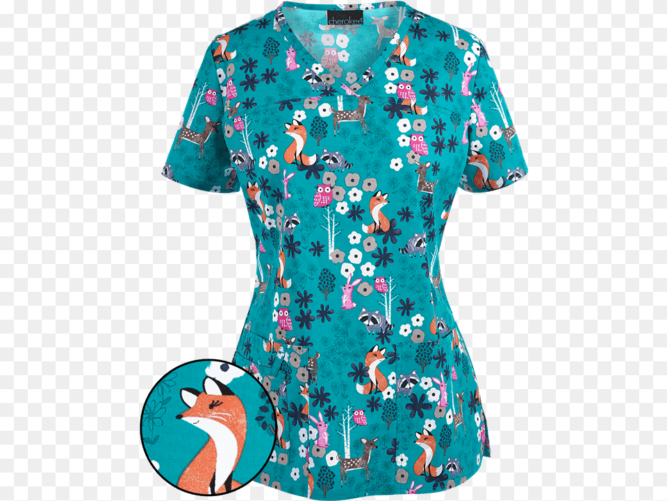 Scrubs For Less Dental Hygienist Medical Fartuch Medyczny We Wzory, Blouse, Clothing, Shirt, Pattern Free Png