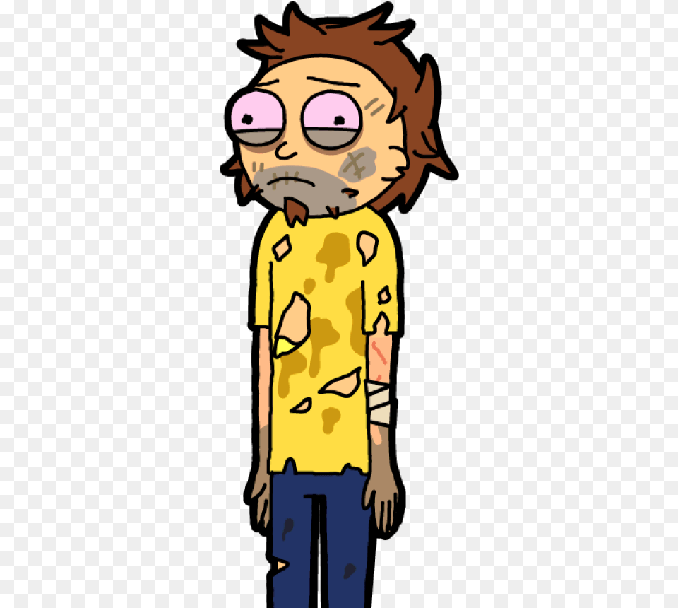 Scruffy Morty Pocket Mortys, Book, Comics, Publication, Person Png