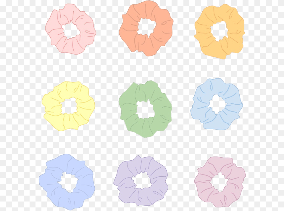 Scrunchies Pastel Vsco Aesthetics Freetoedit Morning Glory, Cushion, Home Decor, Pillow Png Image