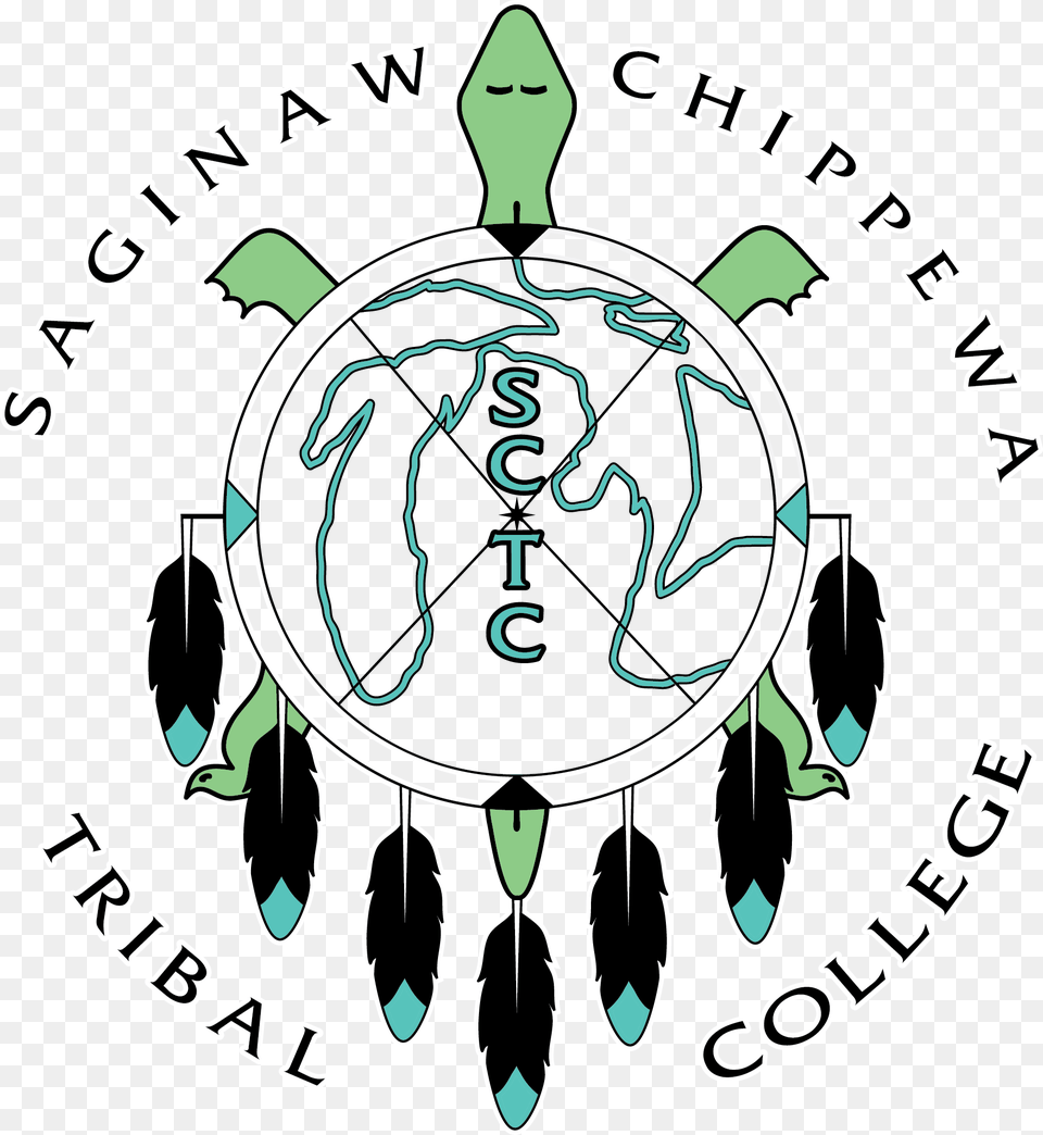 Sctc Logo No Background Black Outlines Saginaw Chippewa Tribal College, Person Png