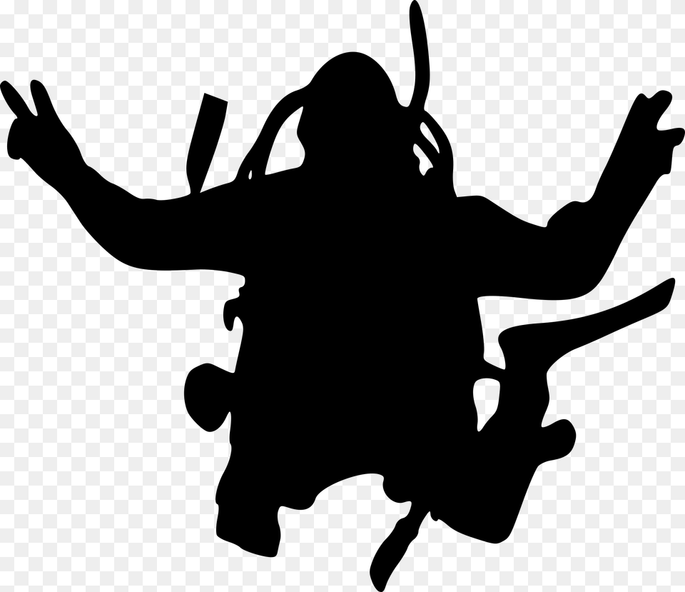 Scuba Clipart Transparent Scuba Diver Silhouette, Gray Free Png