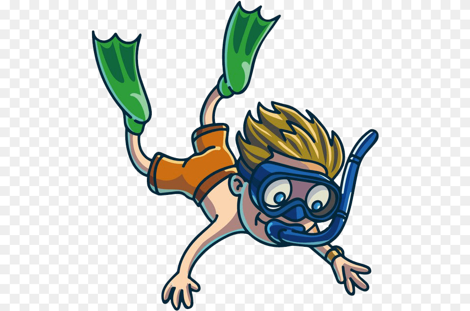 Scuba Diver Cartoon, Nature, Outdoors, Snorkeling, Underwater Free Transparent Png