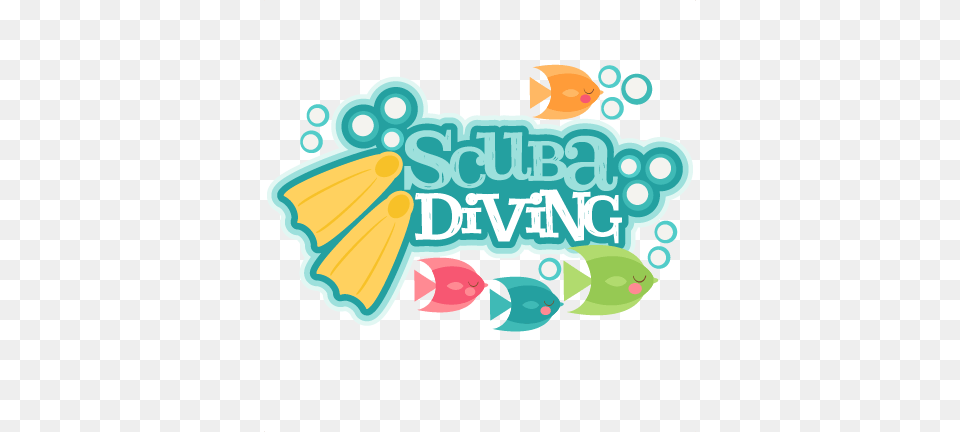 Scuba Diving Title Scrapbook Cute Clipart, Art, Graphics, Animal, Fish Png