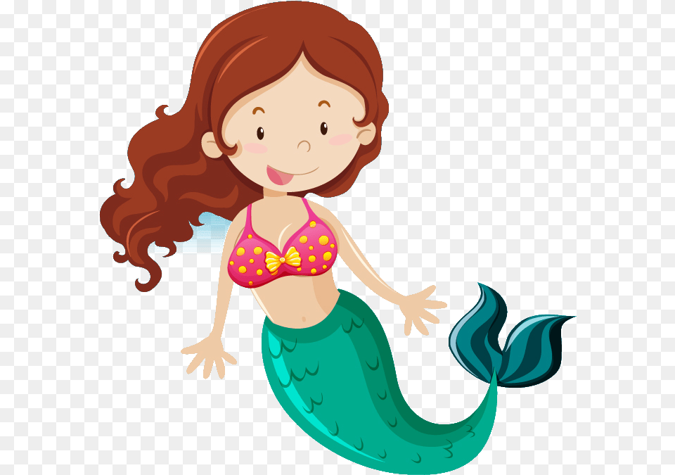 Scuba Mermaid Kids Birthday Party Kids Mermaid Clip Art, Baby, Person, Face, Head Png Image