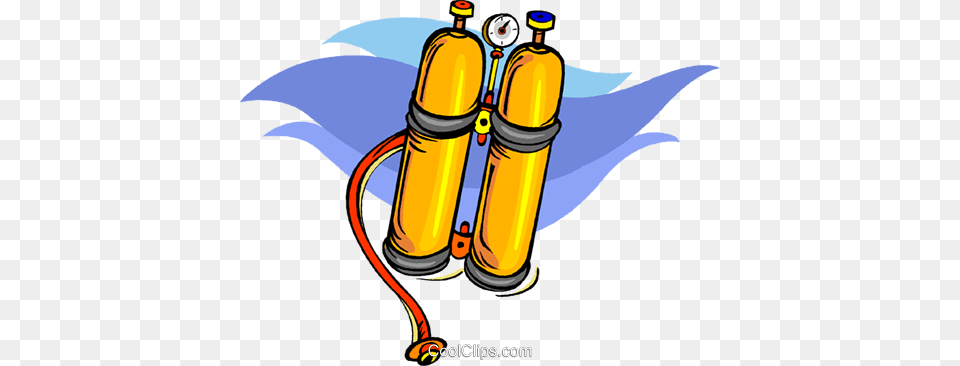 Scuba Tanks Royalty Vector Clip Art Illustration, Cylinder Png