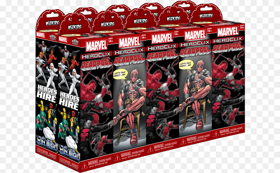 Sculpt Shown Heroclix Marvel Deadpool, Adult, Male, Man, Person Png