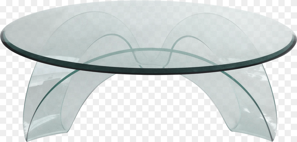 Sculptural Italian Bent Glass Coffee Table By Fiam Glass Coffee Table, Coffee Table, Furniture, Tabletop Free Transparent Png