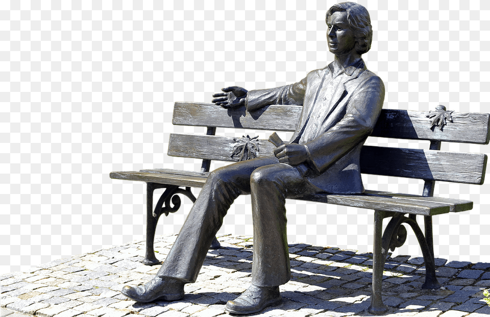 Sculpture Bench Sit Down Bank Invite Place Park Sitting Place, Adult, Person, Path, Man Free Png