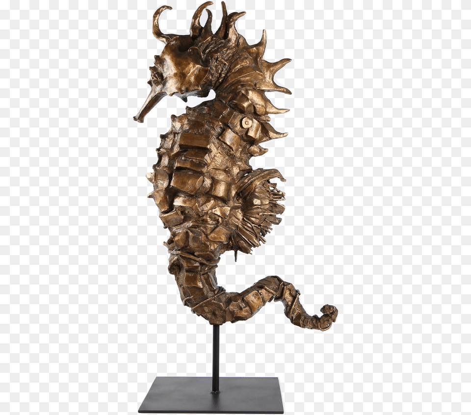 Sculpture Hippocampe, Bronze, Animal, Mammal, Sea Life Free Png