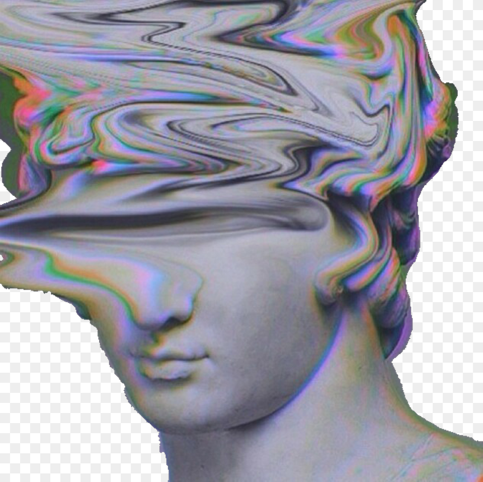 Sculpture Vaporwave Aesthetic Tumblr Quiet People Have The Loudest Minds Statue, Art, Person, Accessories, Face Png Image