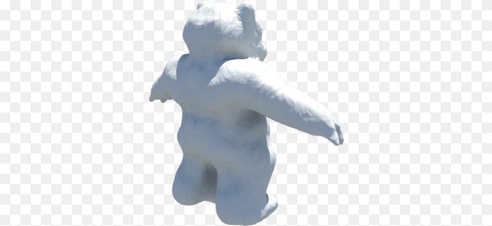 Scultping The Body Of Ewok Snow, Winter, Snowman, Figurine, Nature Free Png