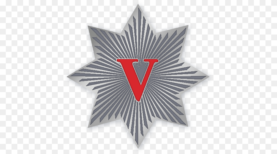 Scv V Star Pin Illustration, Symbol, Star Symbol, Emblem, Logo Free Transparent Png