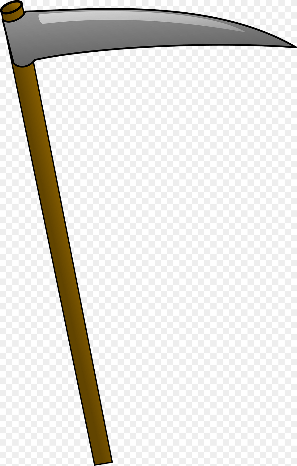 Scythe Clipart, Device, Hoe, Tool, Mattock Png Image