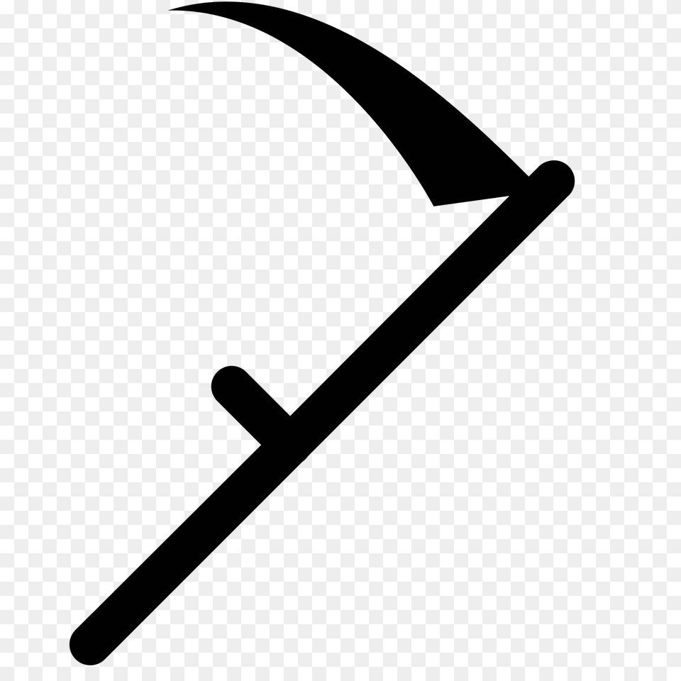 Scythe Icon, Gray Png Image