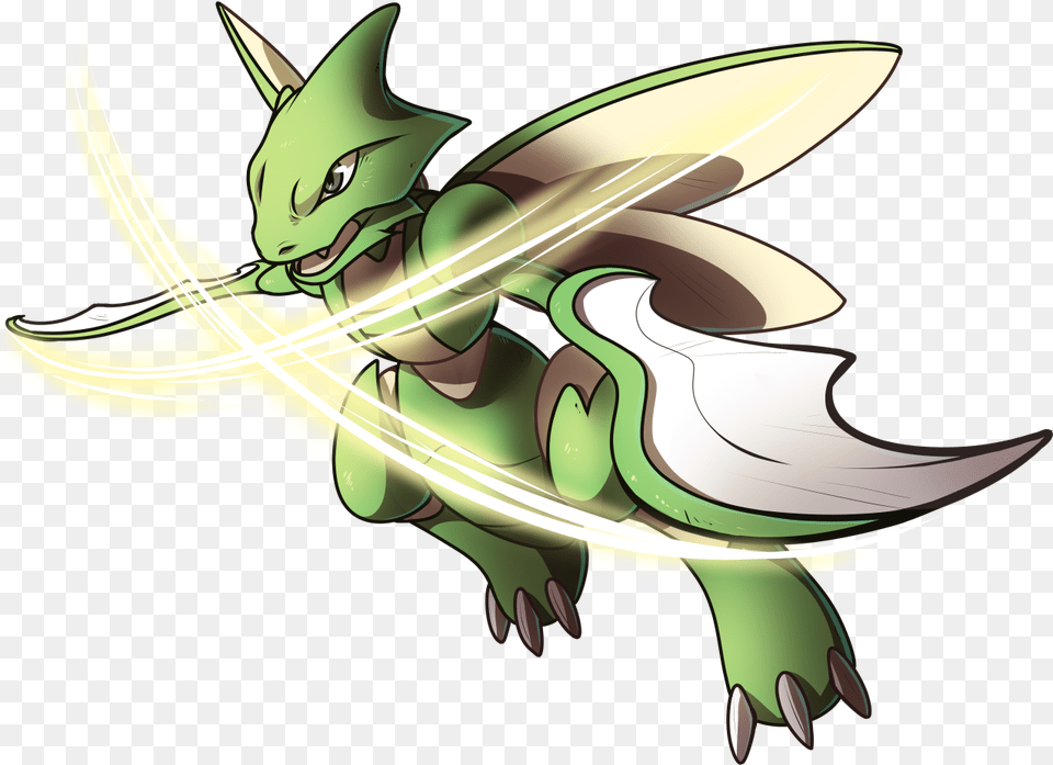 Scyther Used X Scissor And Slash Magnastorm, Animal, Fish, Sea Life, Shark Png Image