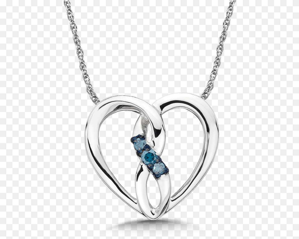 Sdc Creations Blue Diamond 10k White Gold Infinity Locket, Accessories, Jewelry, Necklace, Gemstone Free Png