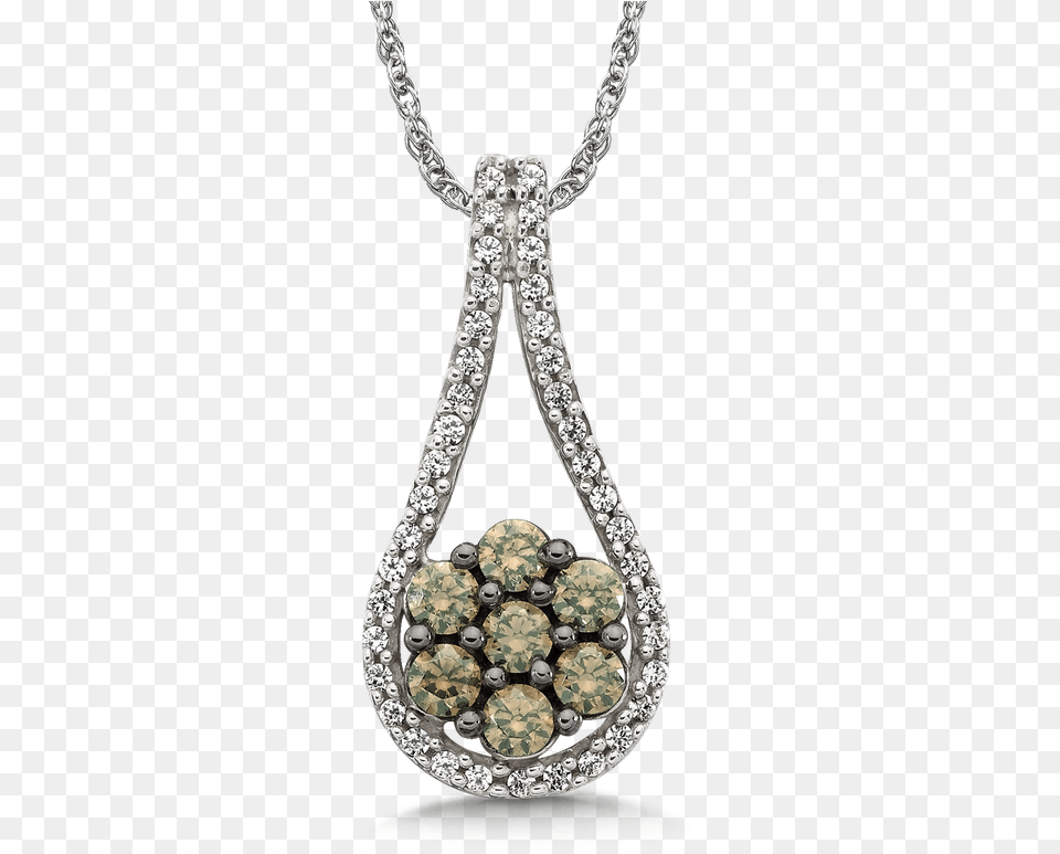 Sdc Creations Pave Set Cognac And White Diamond Open, Accessories, Gemstone, Jewelry, Necklace Png