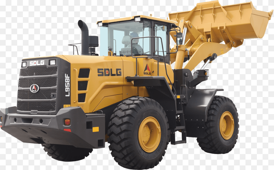 Sdlg Wheel Loader, Machine, Bulldozer, Person Png