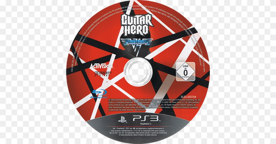 Se Guitar Hero Van Halen Game Console, Disk, Dvd Free Png
