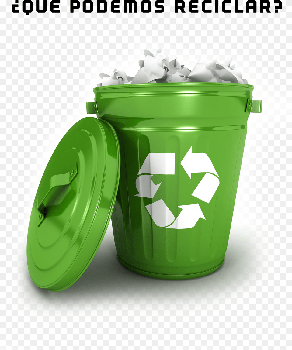 Se Separa La Basura Download 3d Icon Trash, Recycling Symbol, Symbol, Machine, Wheel Png Image