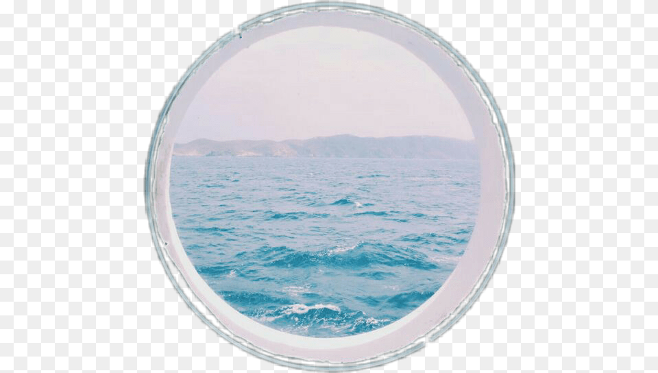 Sea Aesthetic Blue Tumblr Ftestickers Aesthetic Tumblr Ocean, Window, Porthole, Hot Tub, Tub Free Png
